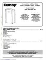 Danby DPAC5011 Air Conditioner Unit Operating Manual